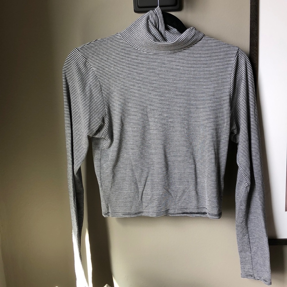 Nasty Gal Striped Turtle Neck